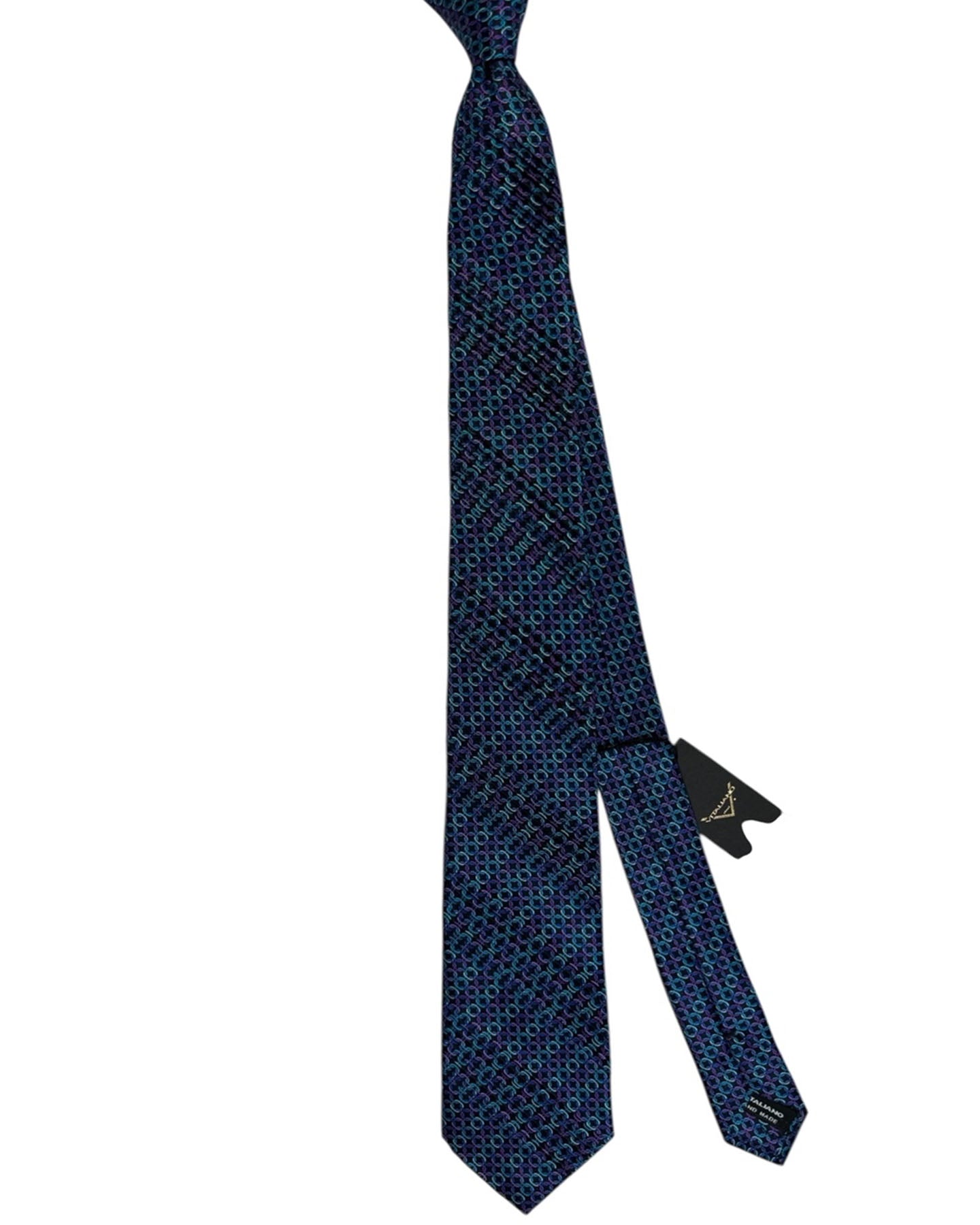 PLEATED SILK TIE