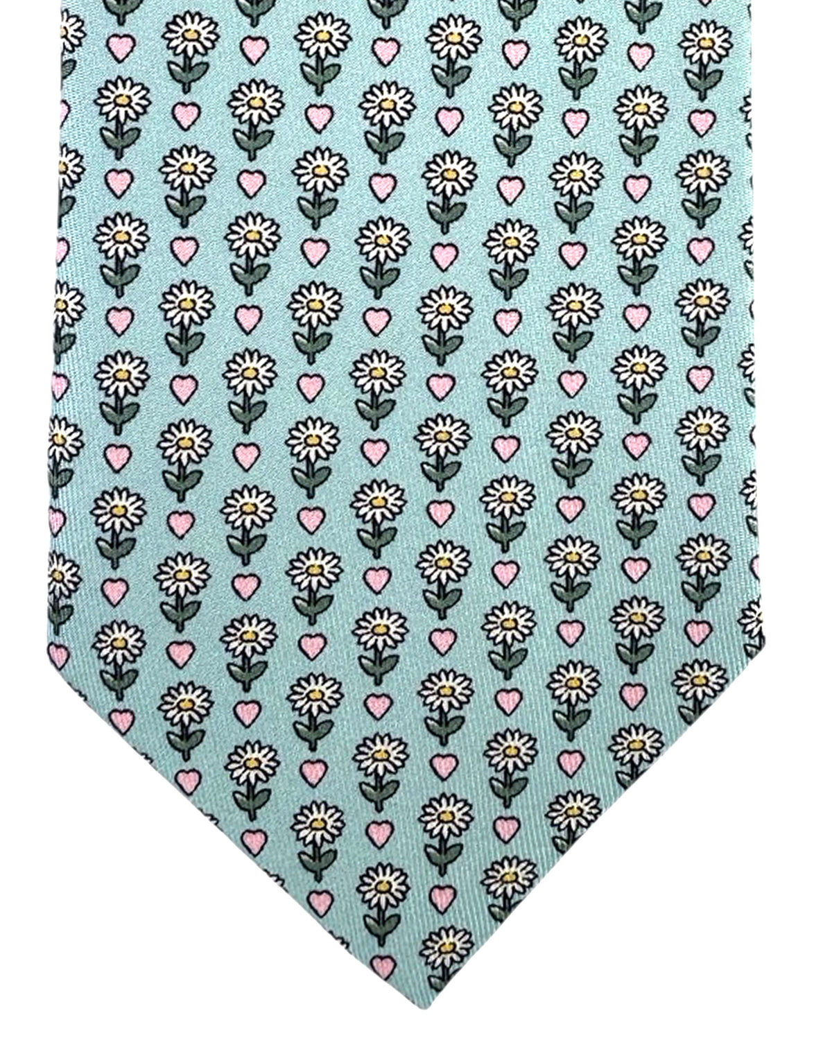 Thomas Pink Tie Light Blue Flowers - Novelty Design