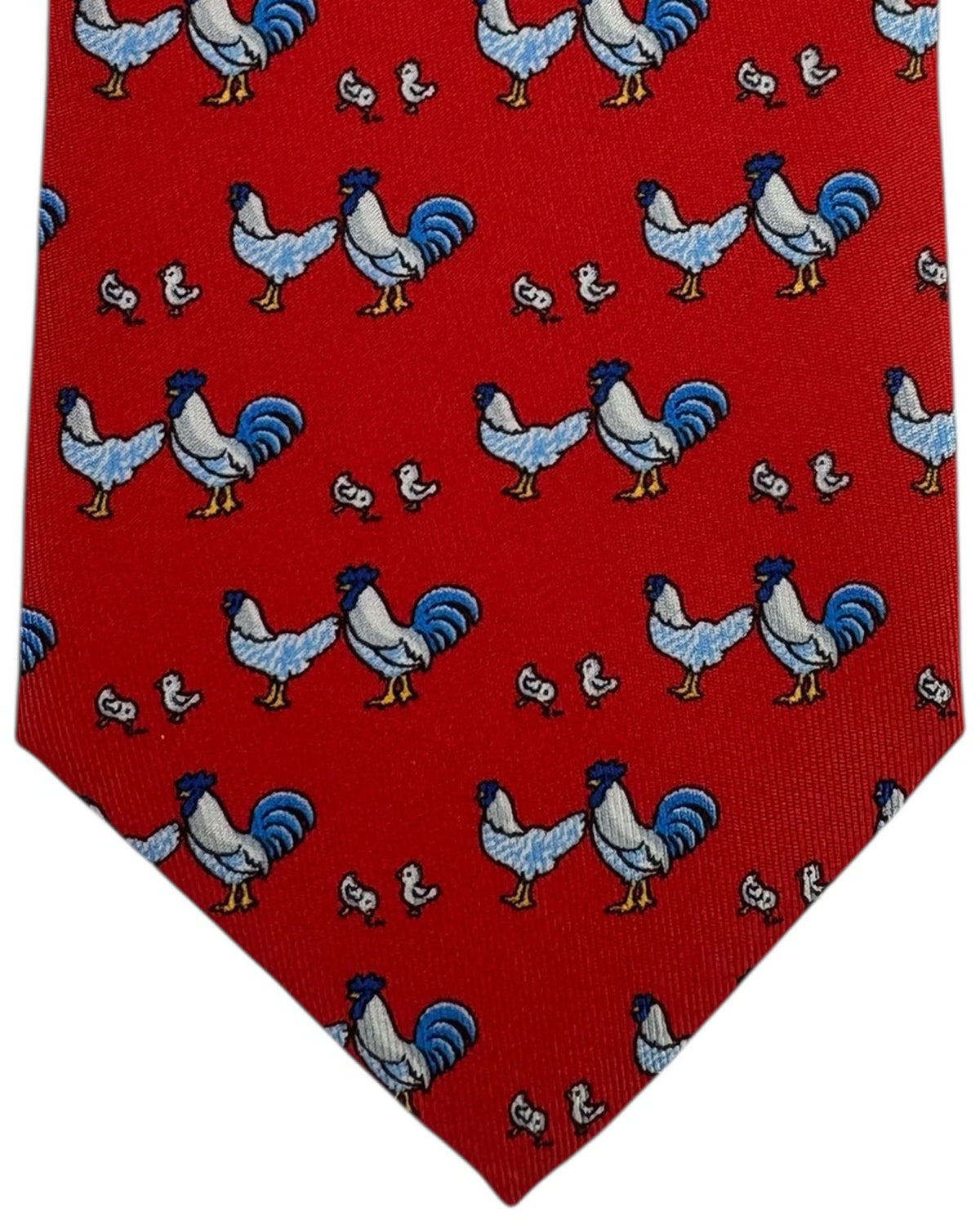 Thomas Pink Tie Red Rooster Novelty Design FINLA SALE