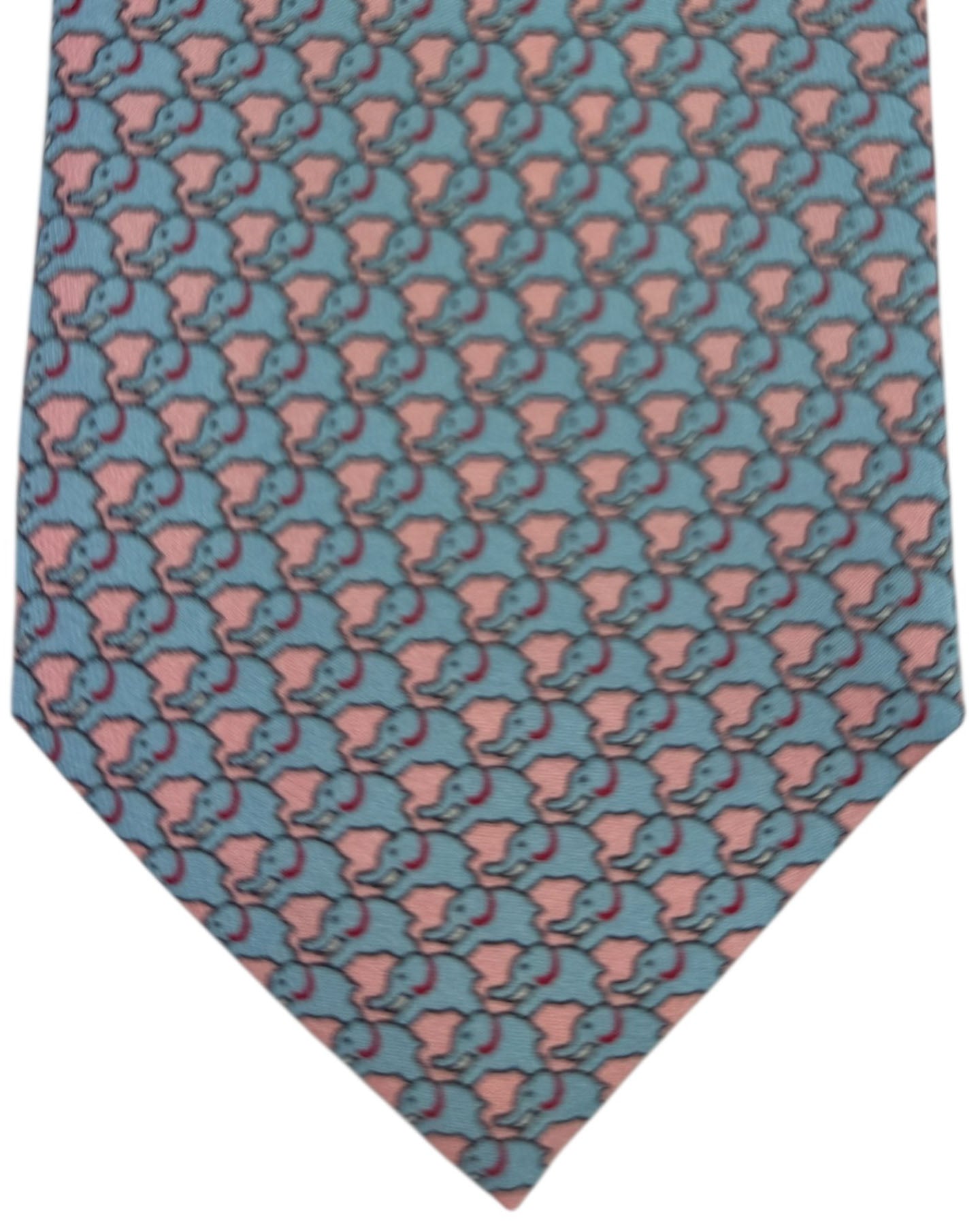 Thomas Pink Tie Blue Pink Elephant Novelty