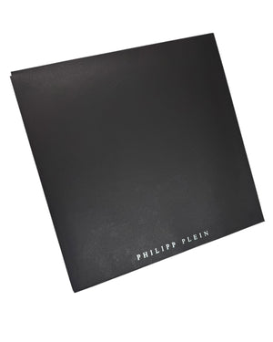 Philipp Plein Scarf Black Logo Design - Luxury Shawl FINAL SALE