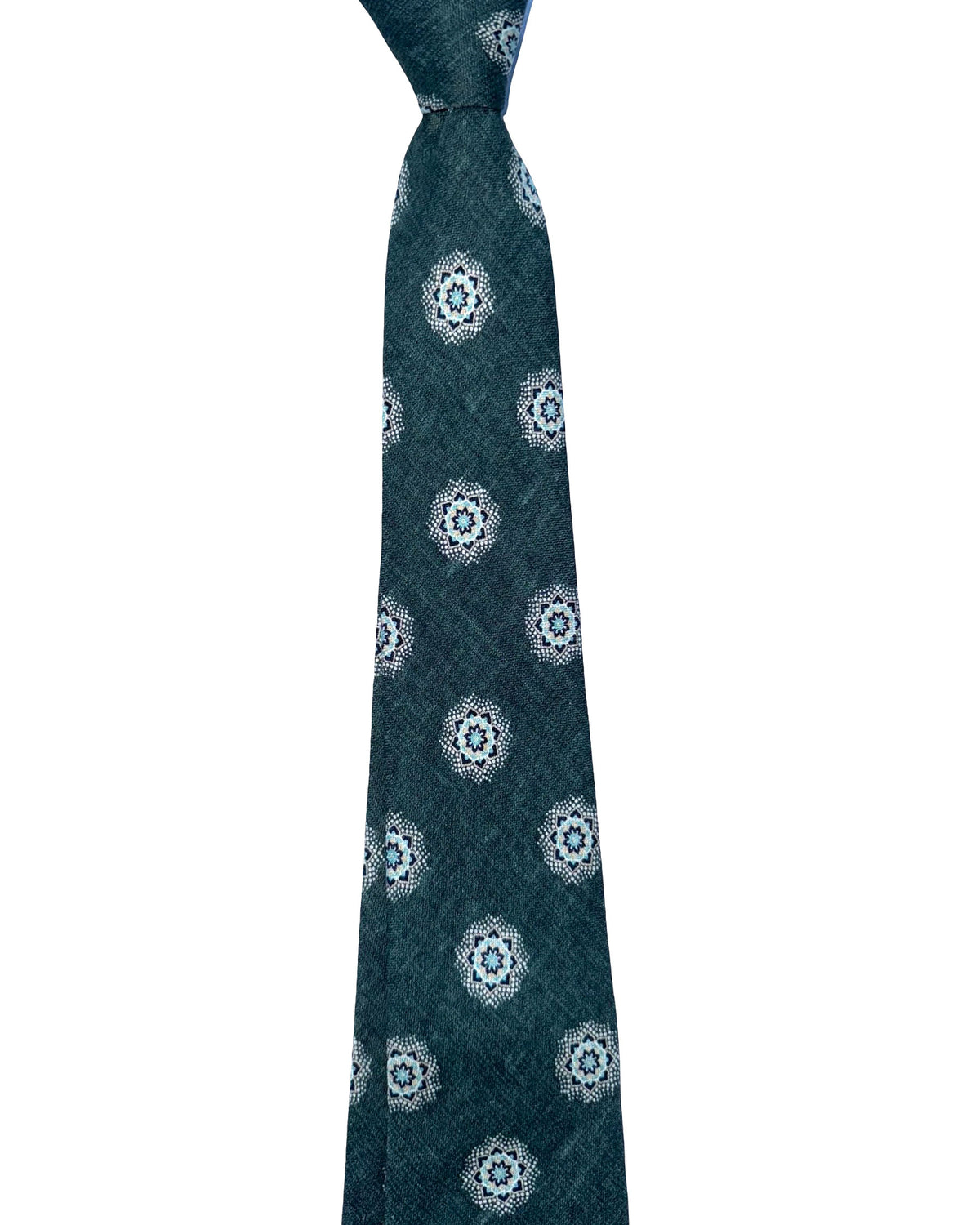 Tie Dark Green Sky Blue