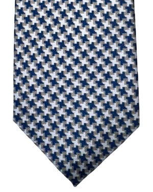 Sartorio Napoli Tie Gray Houndstooth