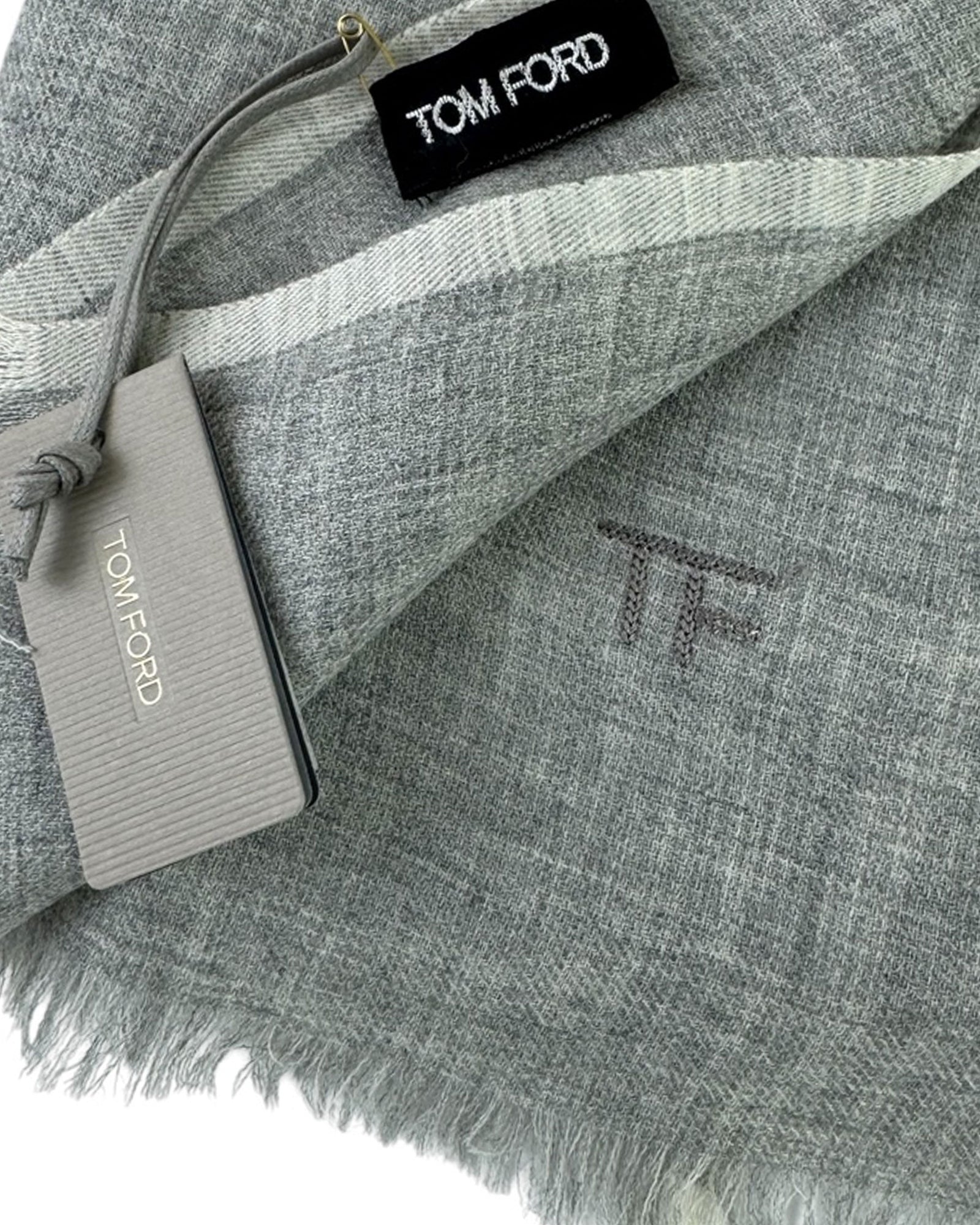 Tom Ford Cashmere Scarf Gray