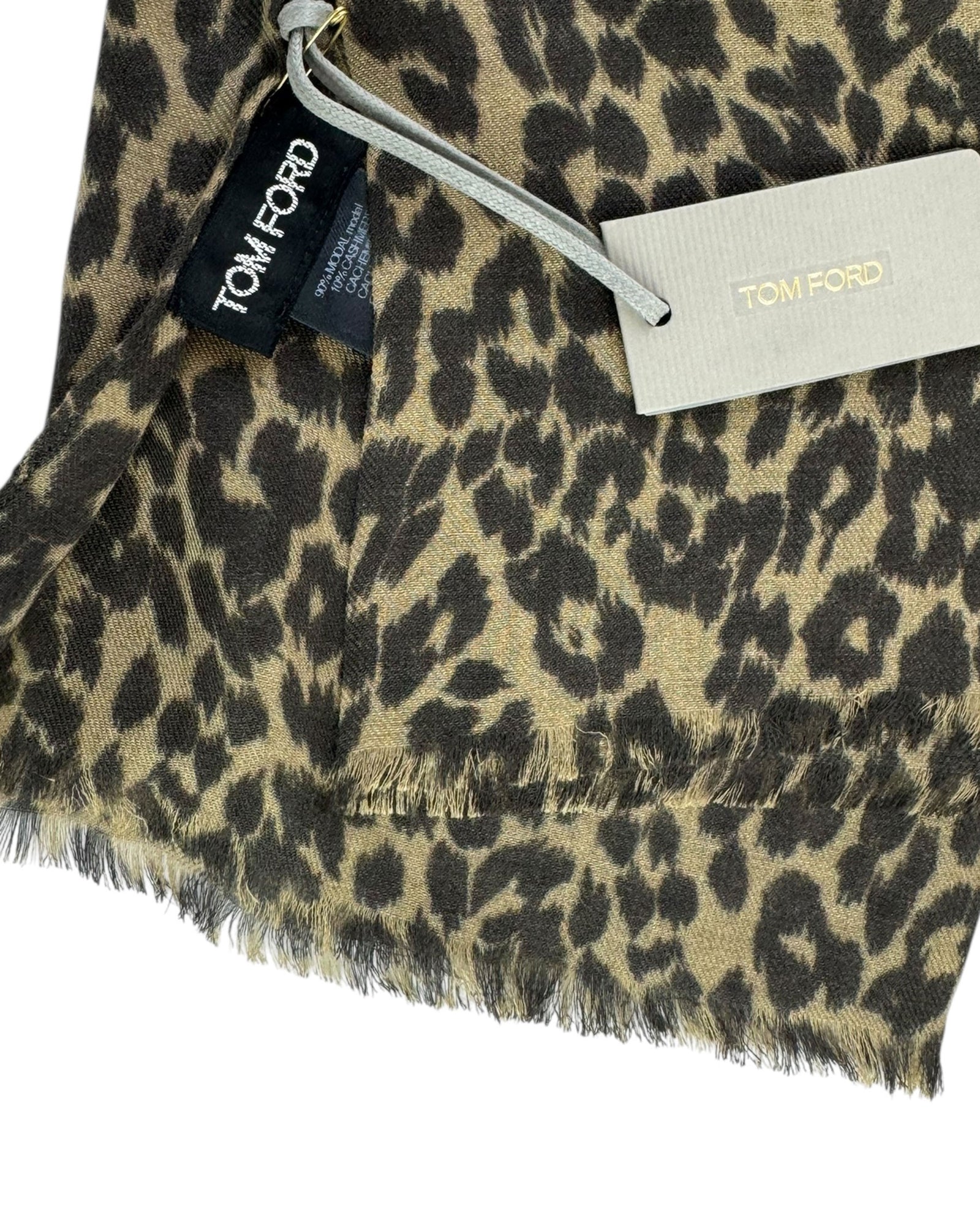 Tom Ford Cashmere Scarf Animal Print