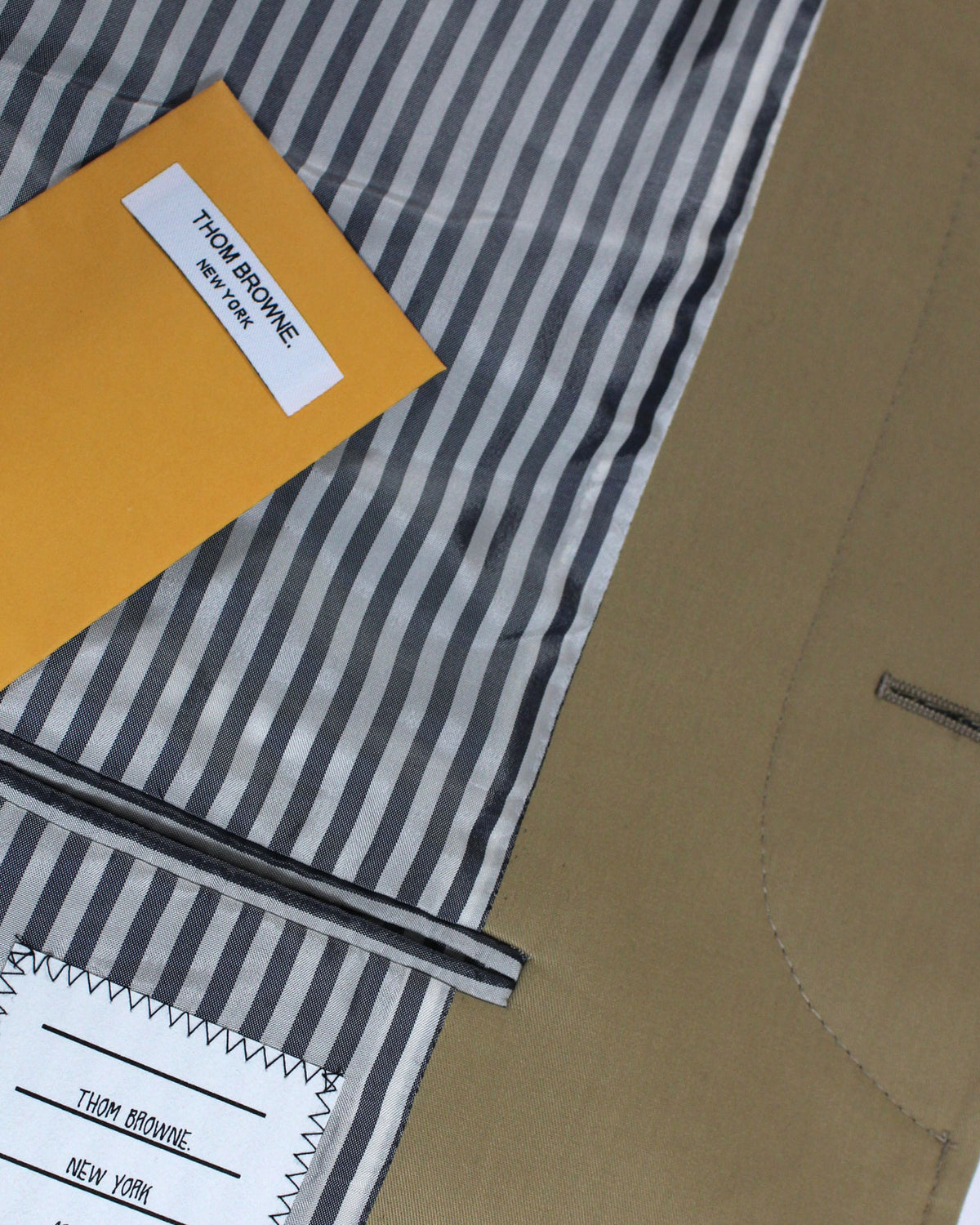 Thom Browne Overcoat Khaki MacKintosh Bal Collar Coat EU 50  - US 40 REDUCED - SALE