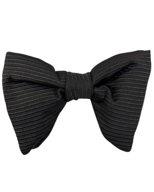 Tom Ford Bow Tie Black Brown Grosgrain Large Butterfly
