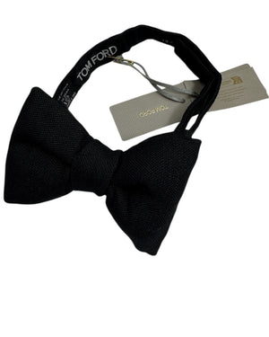 Tom Ford Silk Bow Tie Barathea Black