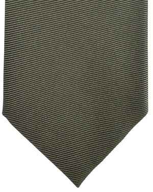 Tom Ford Silk Tie Forest Green Grosgrain