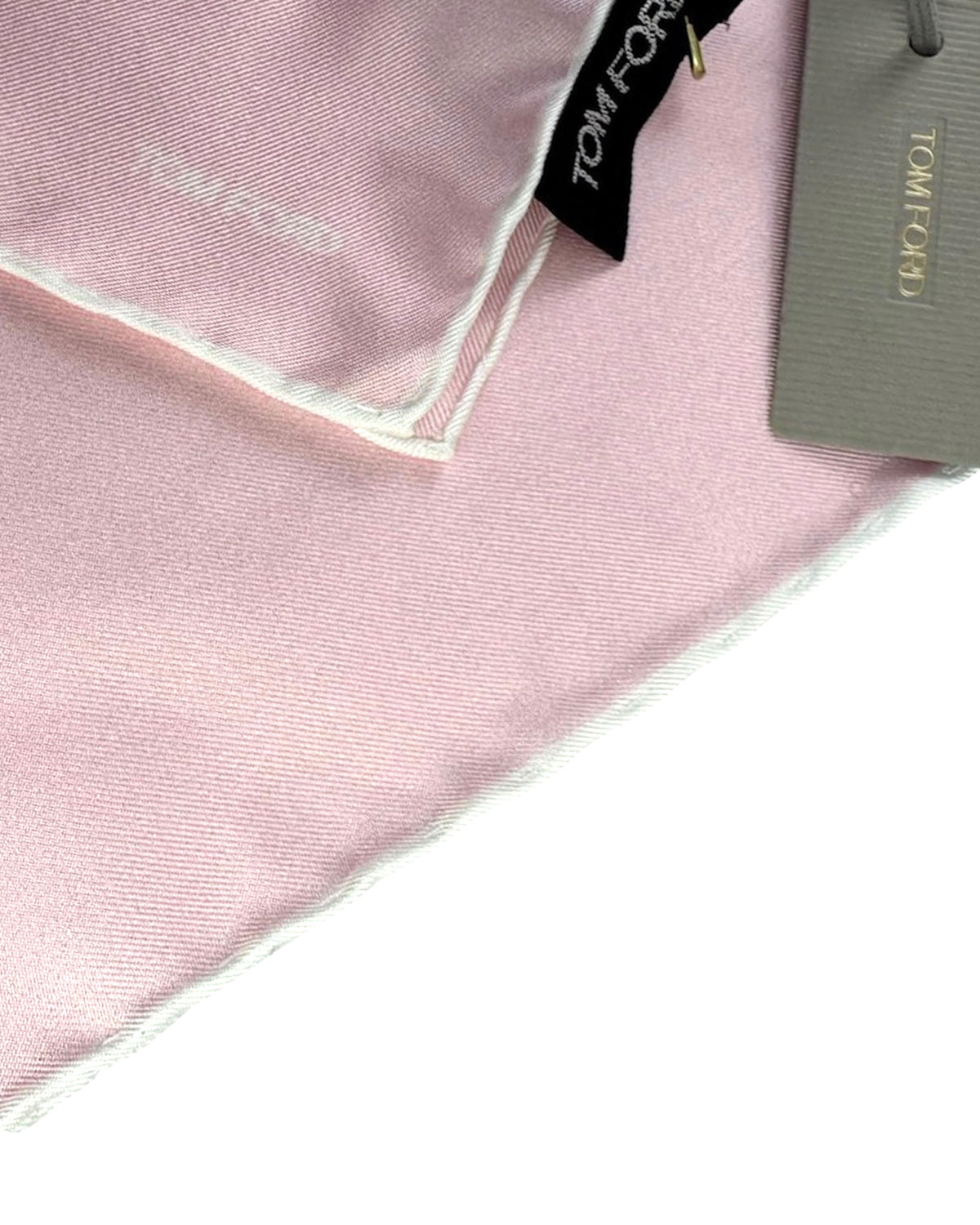 Tom Ford Silk Pocket Square Light Pink