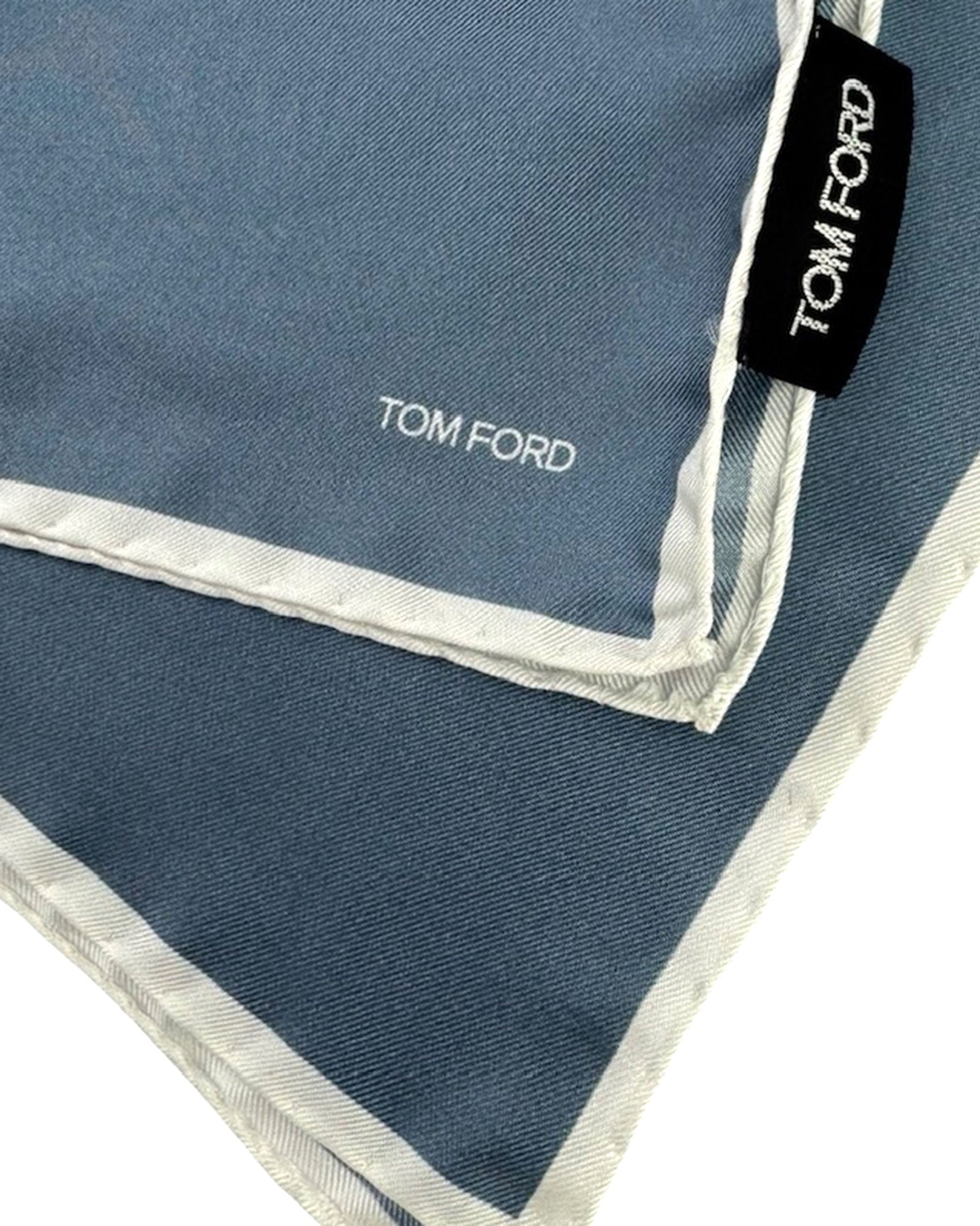 Tom Ford Silk Pocket Square Midnight Blue