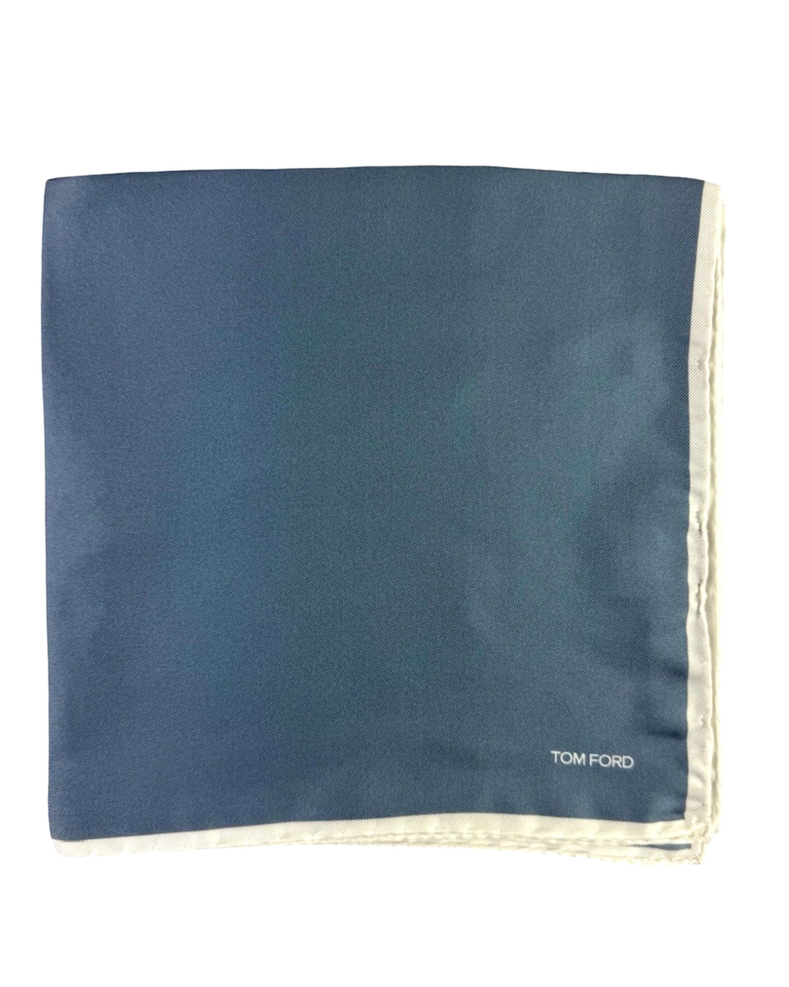 Tom Ford Silk Pocket Square Midnight Blue
