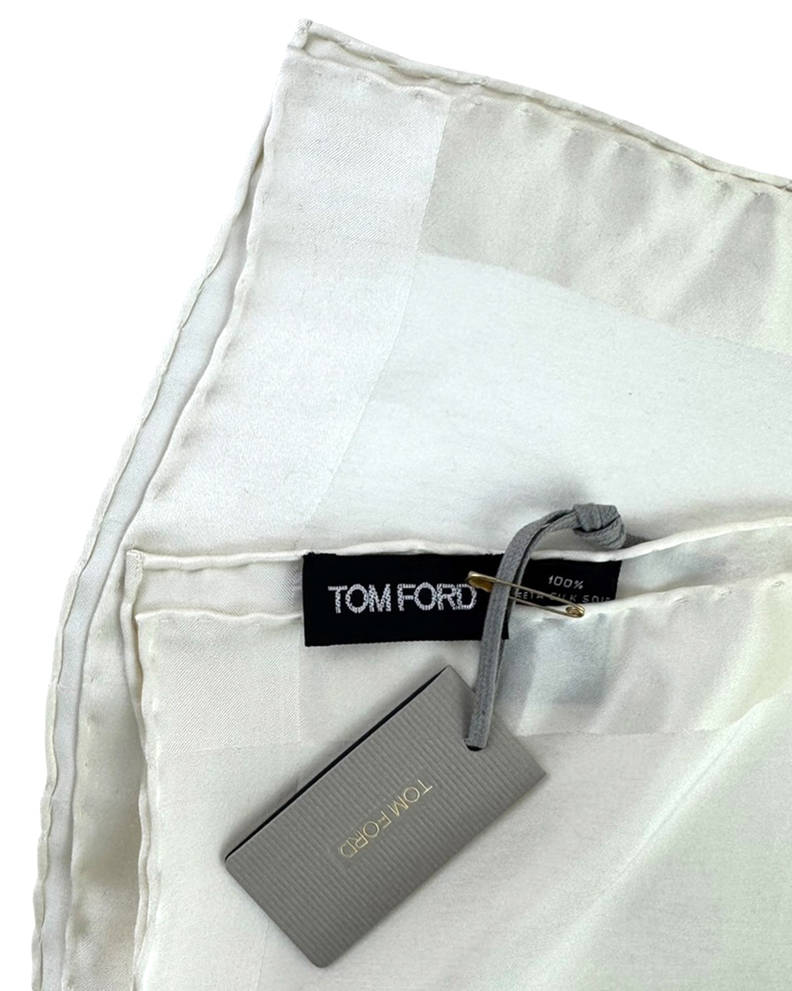 Tom Ford Pocket Square Ivory White