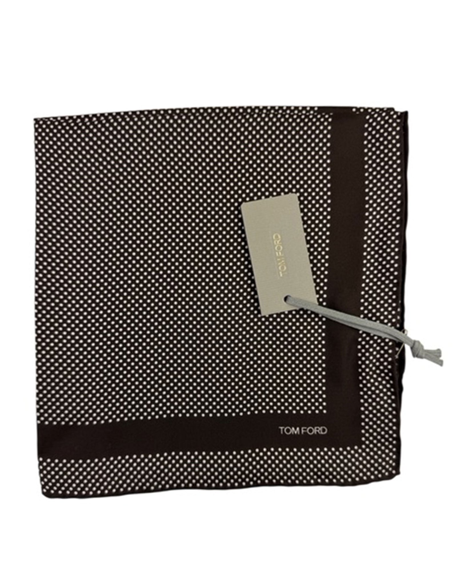 Tom Ford Silk Pocket Square Dotted Design