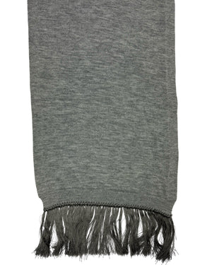 Tom Ford Cashmere Scarf Heather Gray Fringe