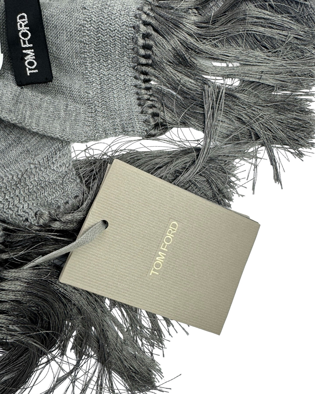 Shawl Heather Gray Fringe