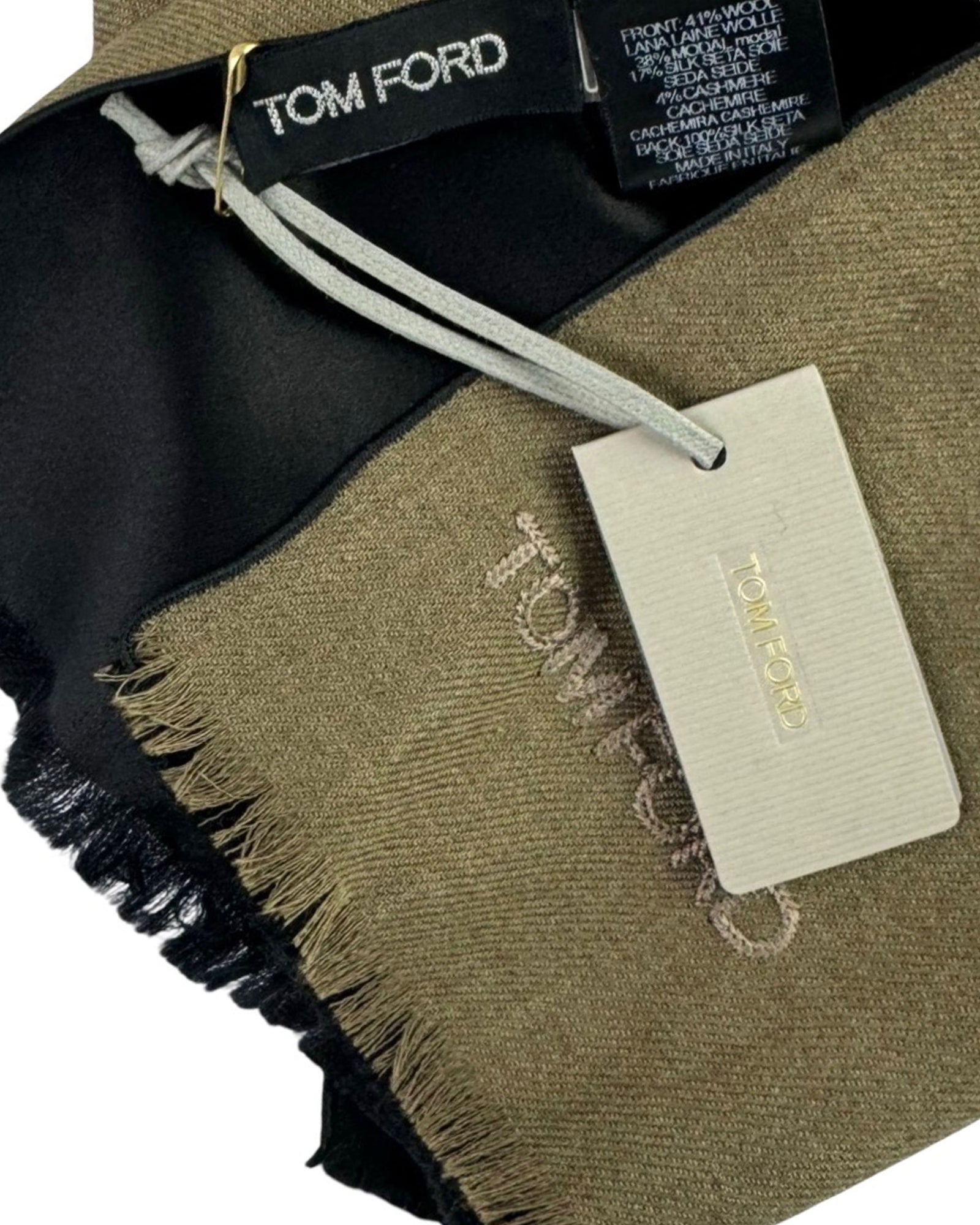 Tom Ford Scarf Taupe Black