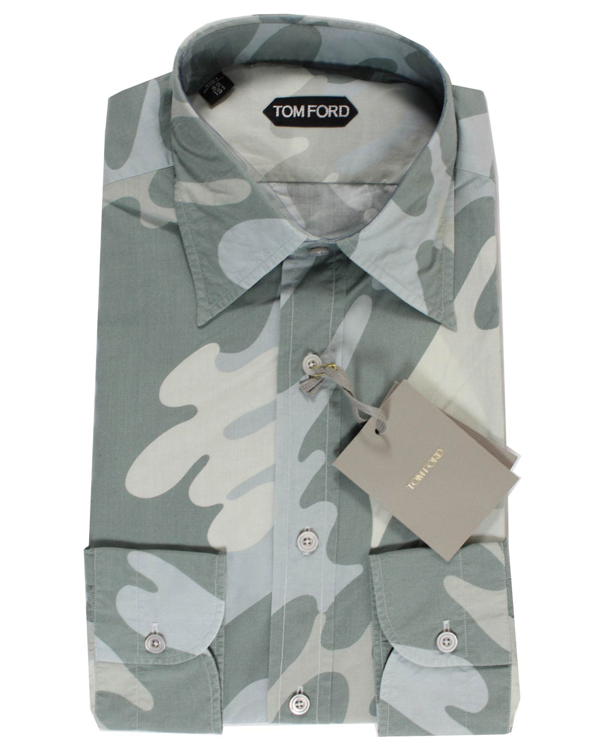 Tom Ford Sport Shirt Ceylon Gray Camo