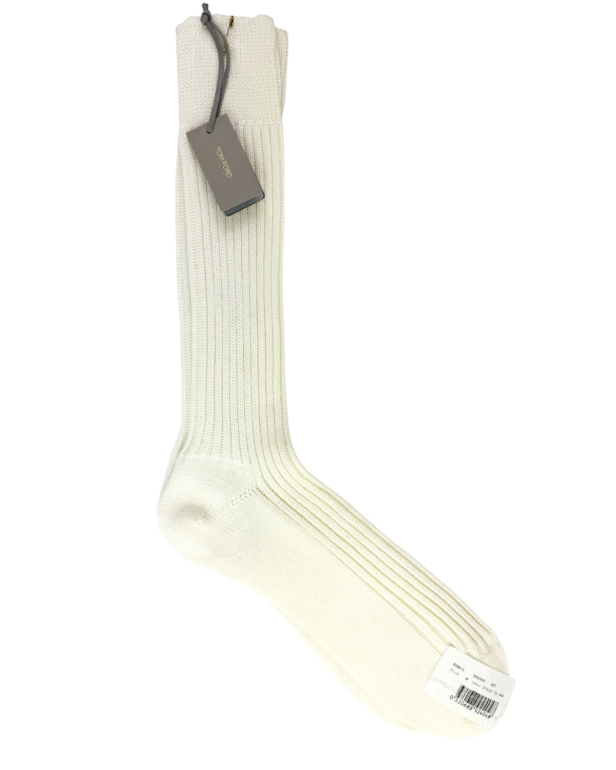 Tom Ford Crew Socks White - M FINAL SALE