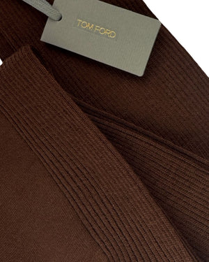 Tom Ford Wool Socks Brown Over-The-Calf - M FINAL SALE