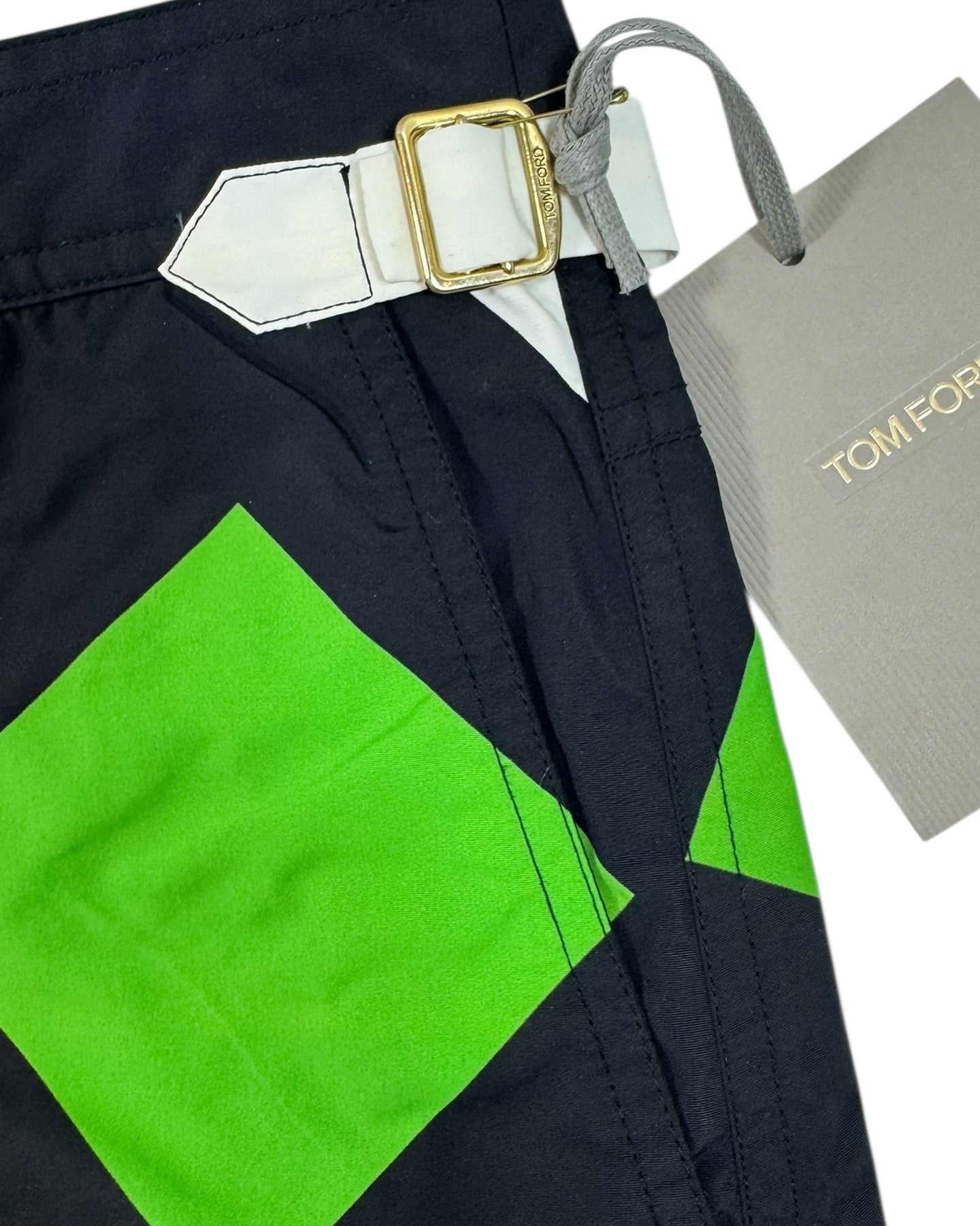 Tom Ford Swimwear Fuchsia Black White Geometric