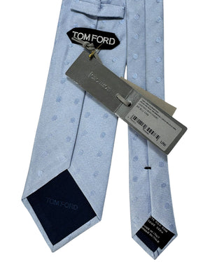 Tom Ford Tie Light Blue Polka Dots SALE