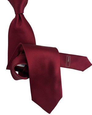 Valextra Silk Tie Solid Bordeaux Grosgrain - Wide Necktie