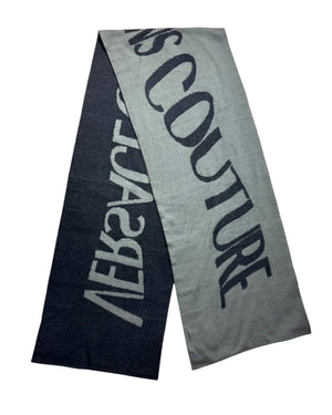Versace Scarf Gray Logo -  Versace Jeans Couture