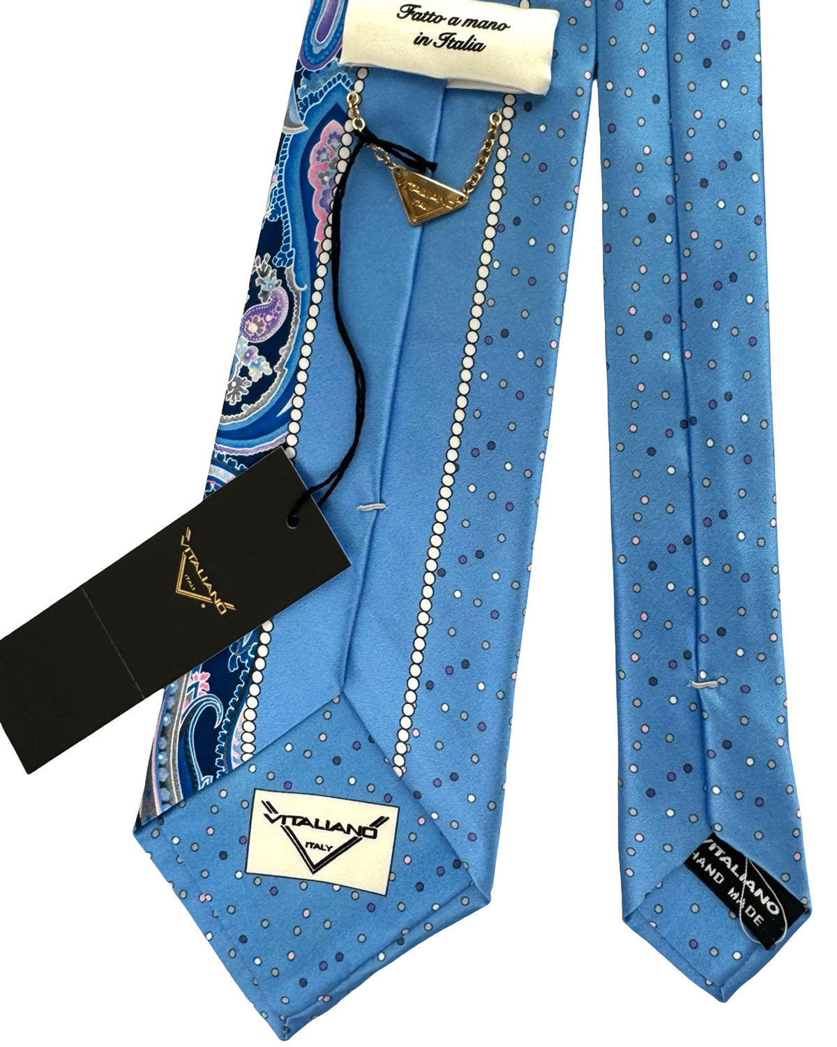 Pancaldi Tie Paisley & Dots