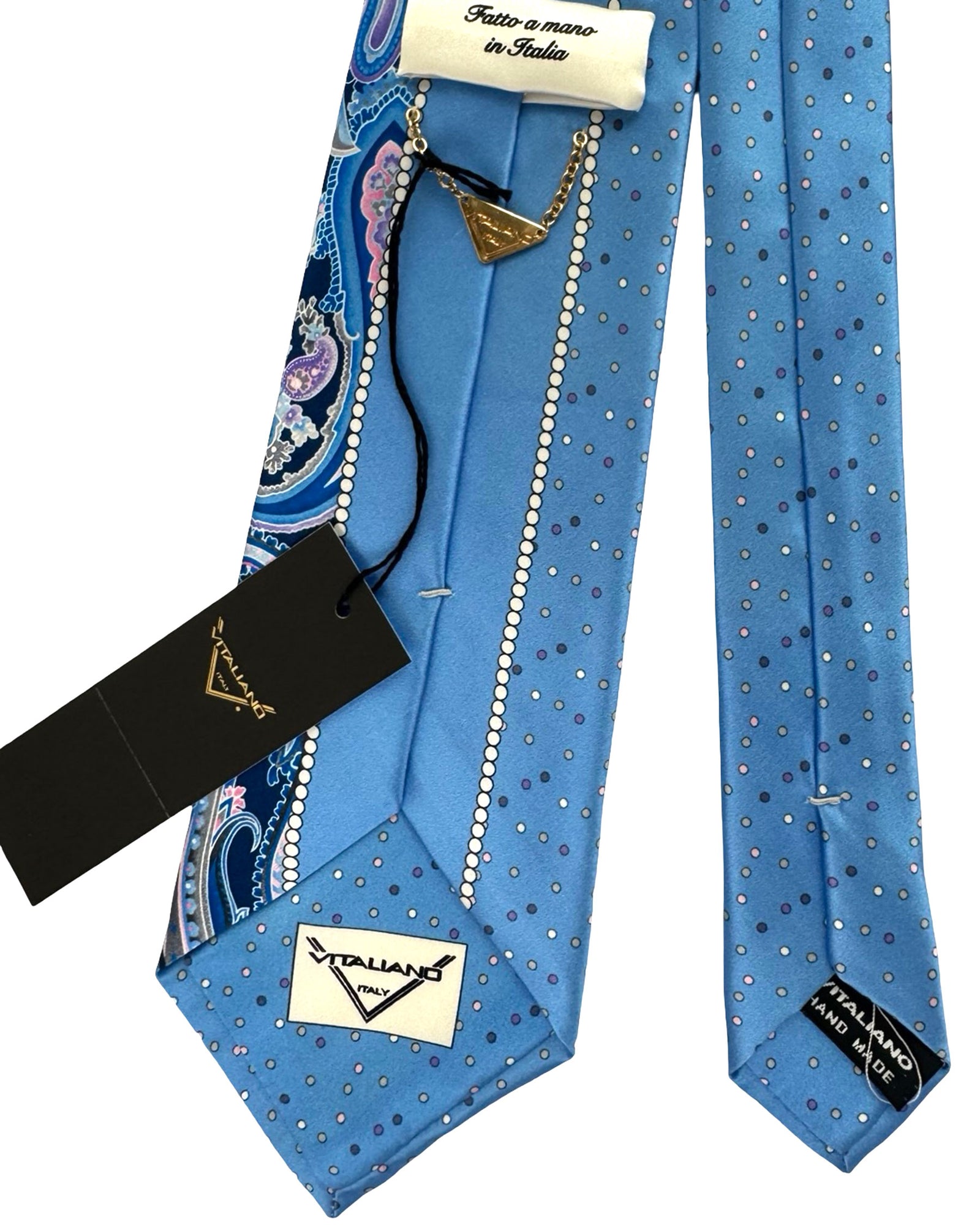 Vitaliano Pancaldi Tie Paisley & Dots