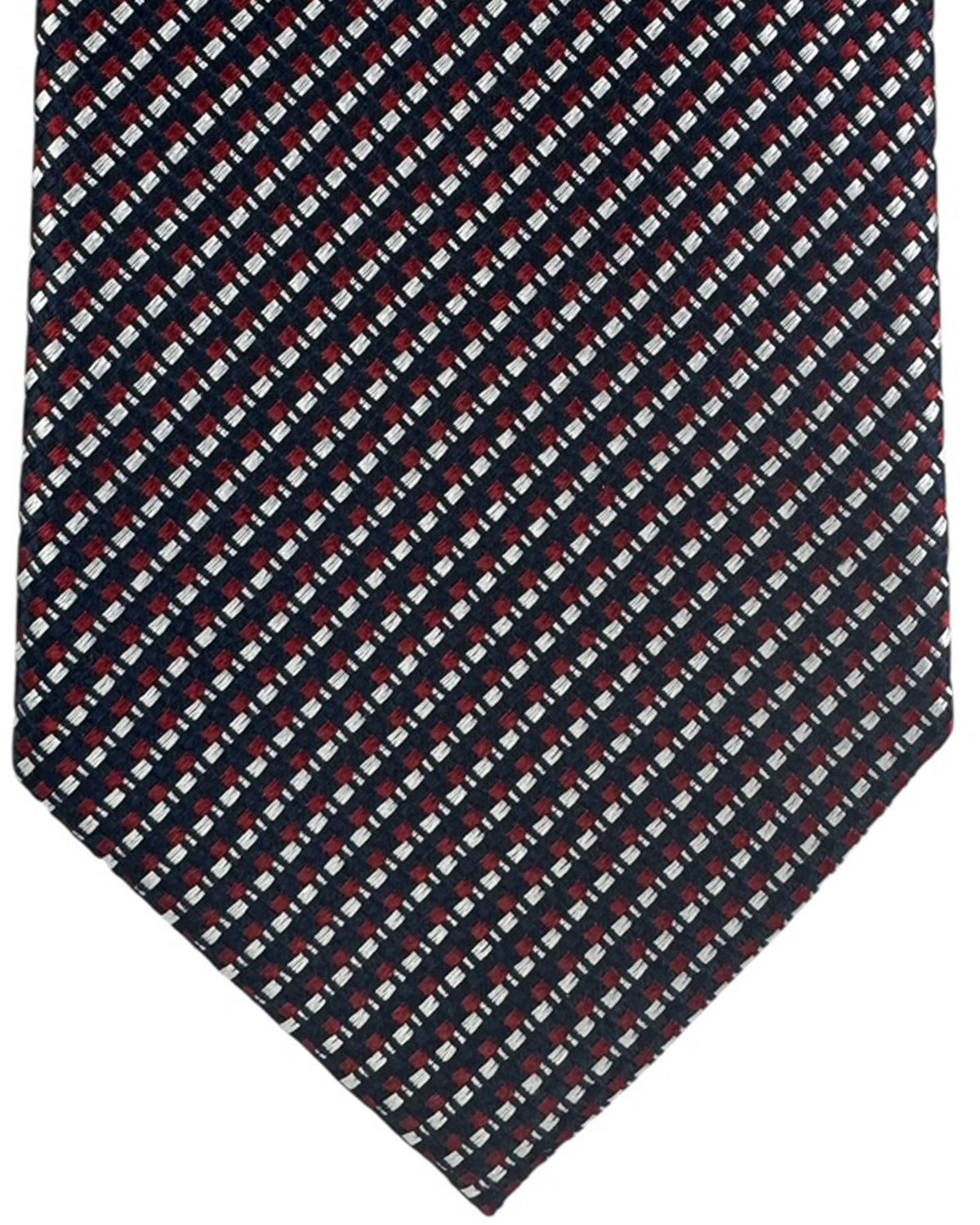 Ermenegildo Zegna Tie Red And Navy Check