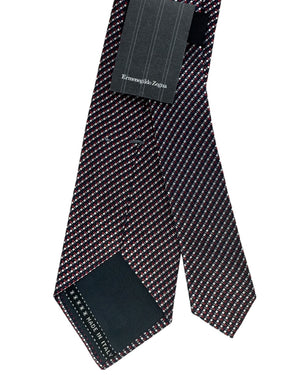 Ermenegildo Zegna Tie Red And Navy Check
