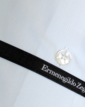 White Light Blue Stripes Shirt