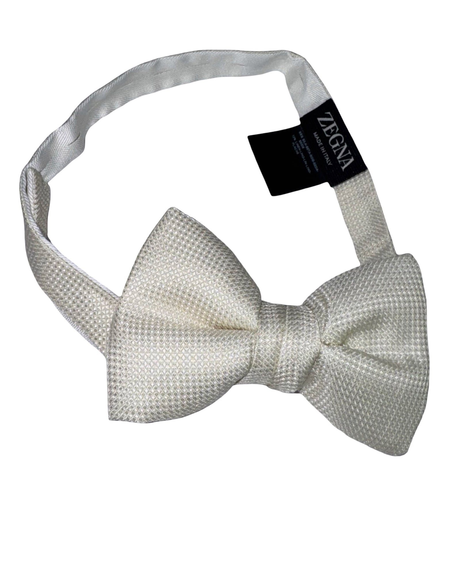 Zegna Bow Tie White