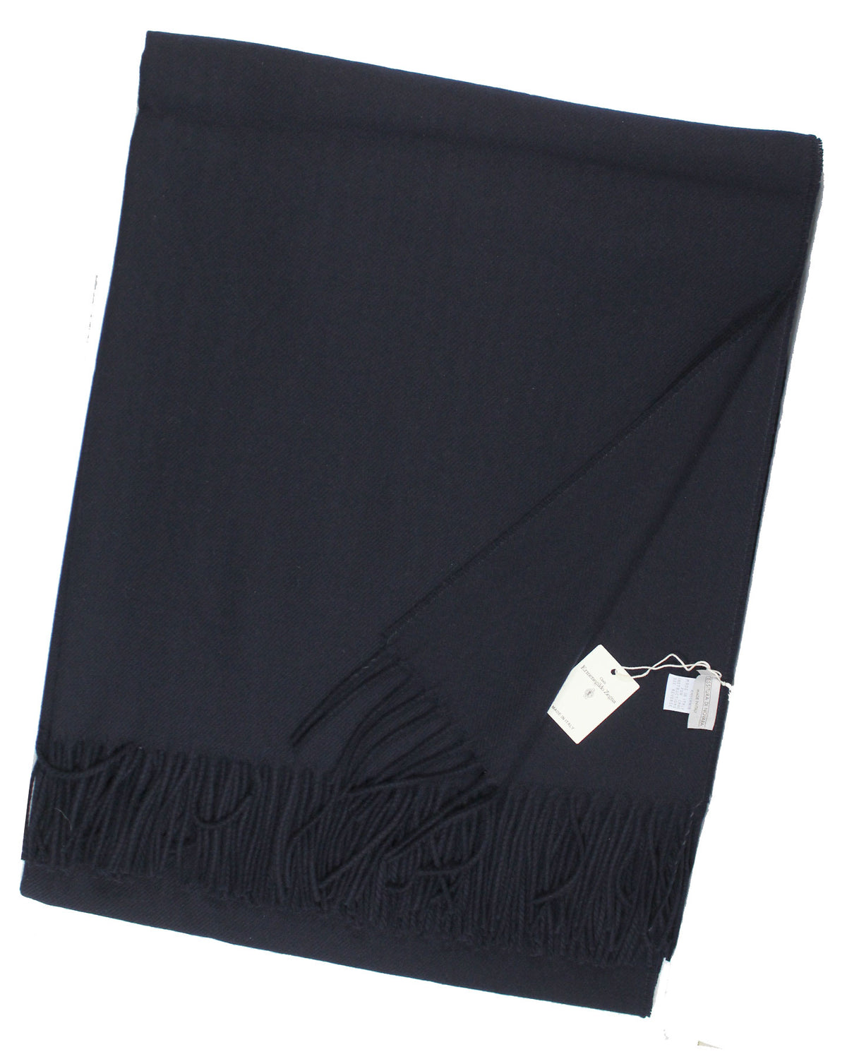 Tessitura Di Novara Cashmere Throw Blanket Dark Blue - Zegna Fabrics SALE
