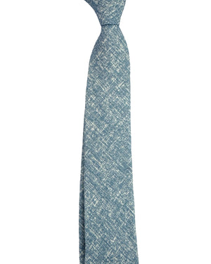 Zegna Linen Tie Blue 