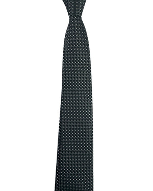 Z Zegna Silk Tie Gray Design - Narrow Cut