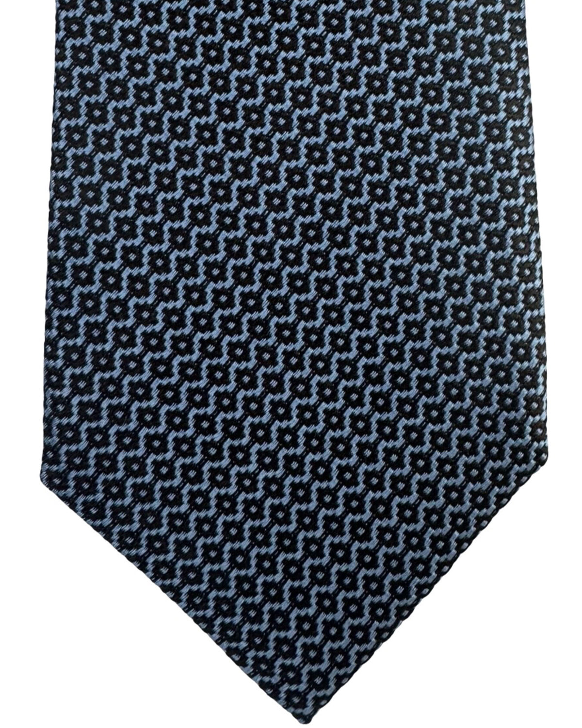 Ermenegildo Zegna Tie Couture Blue Design