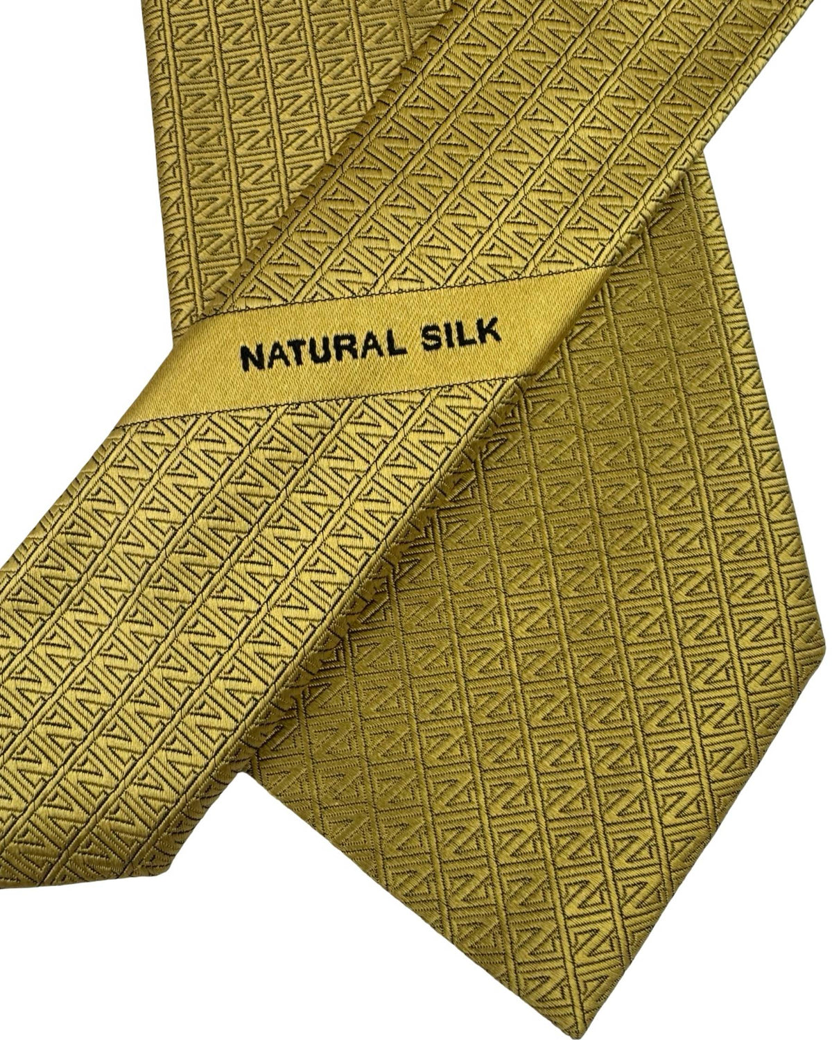 Ermenegildo Zegna Tie Yellow-Gold Orange Z-Logo