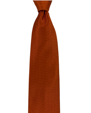 Ermenegildo Zegna Tie Rust Orange Z-Logo