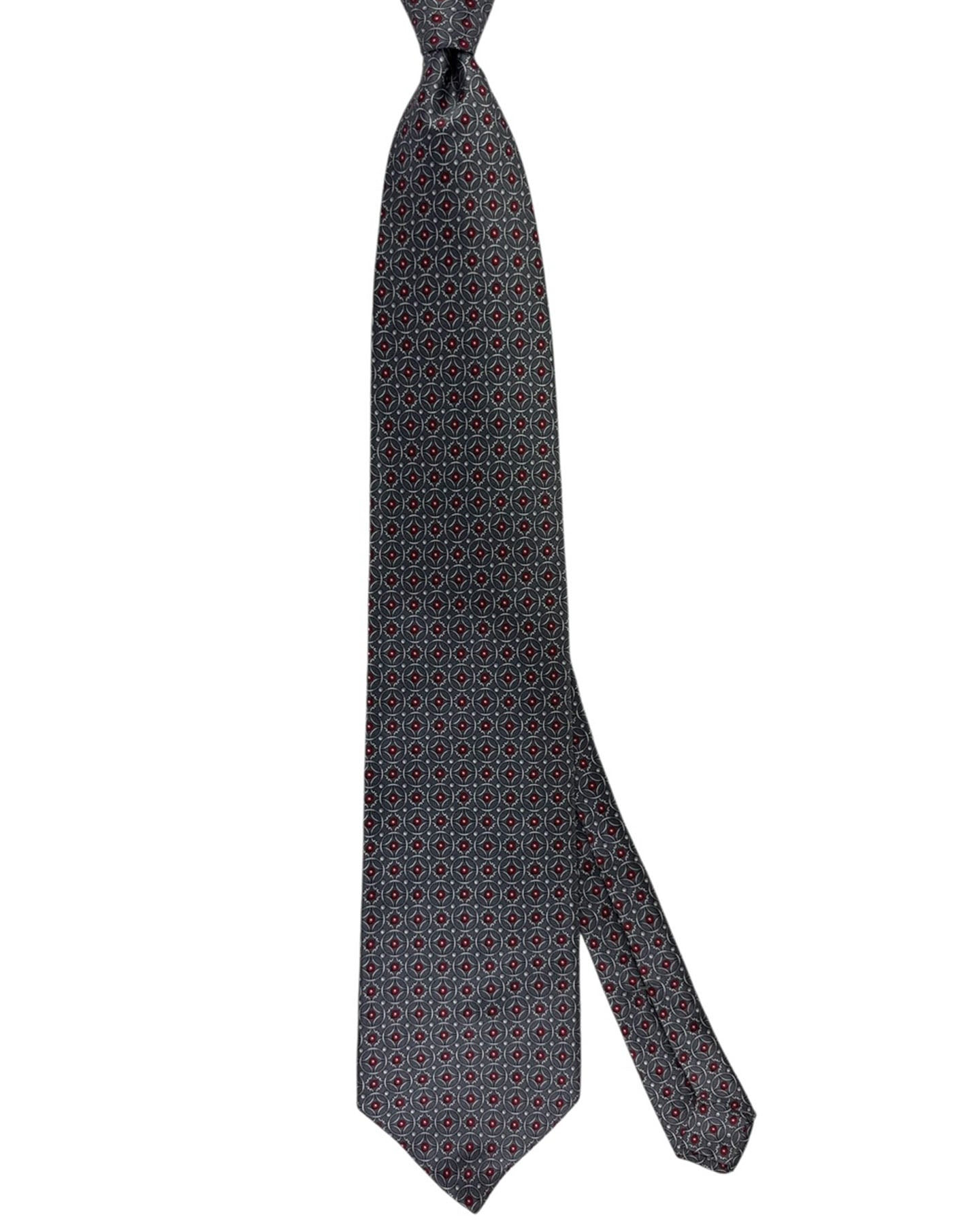 Zilli Tie Gray Bordeaux Design SALE