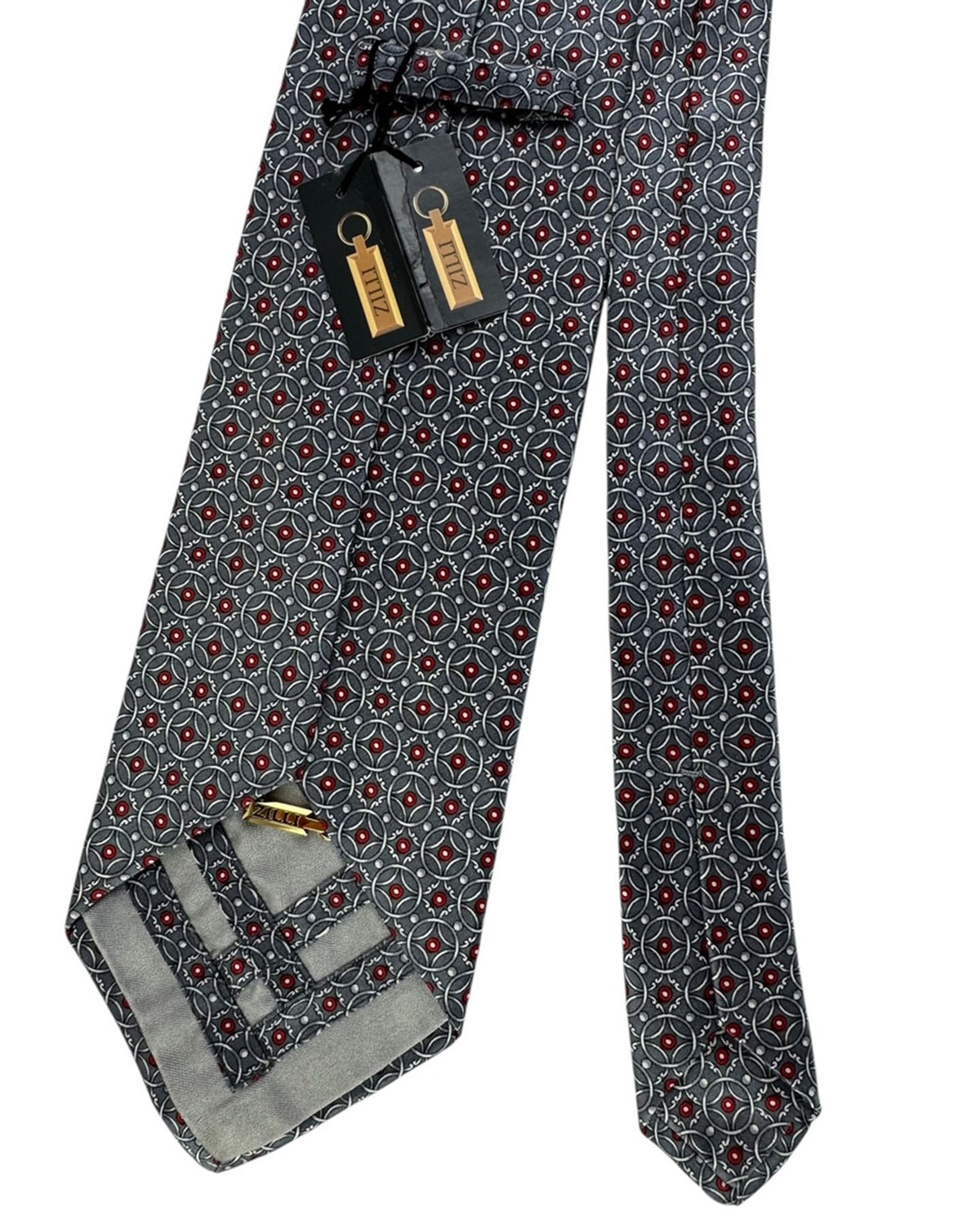 Zilli Tie Gray Bordeaux Design SALE
