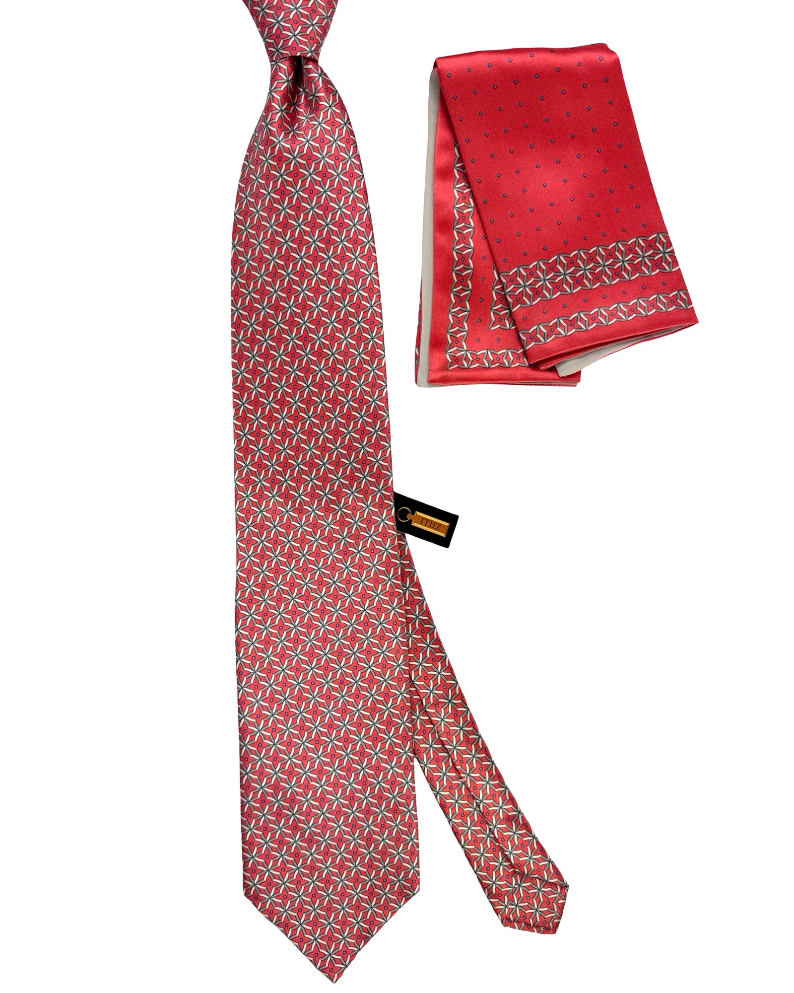 Zilli Silk Tie & Matching Pocket Square Set 