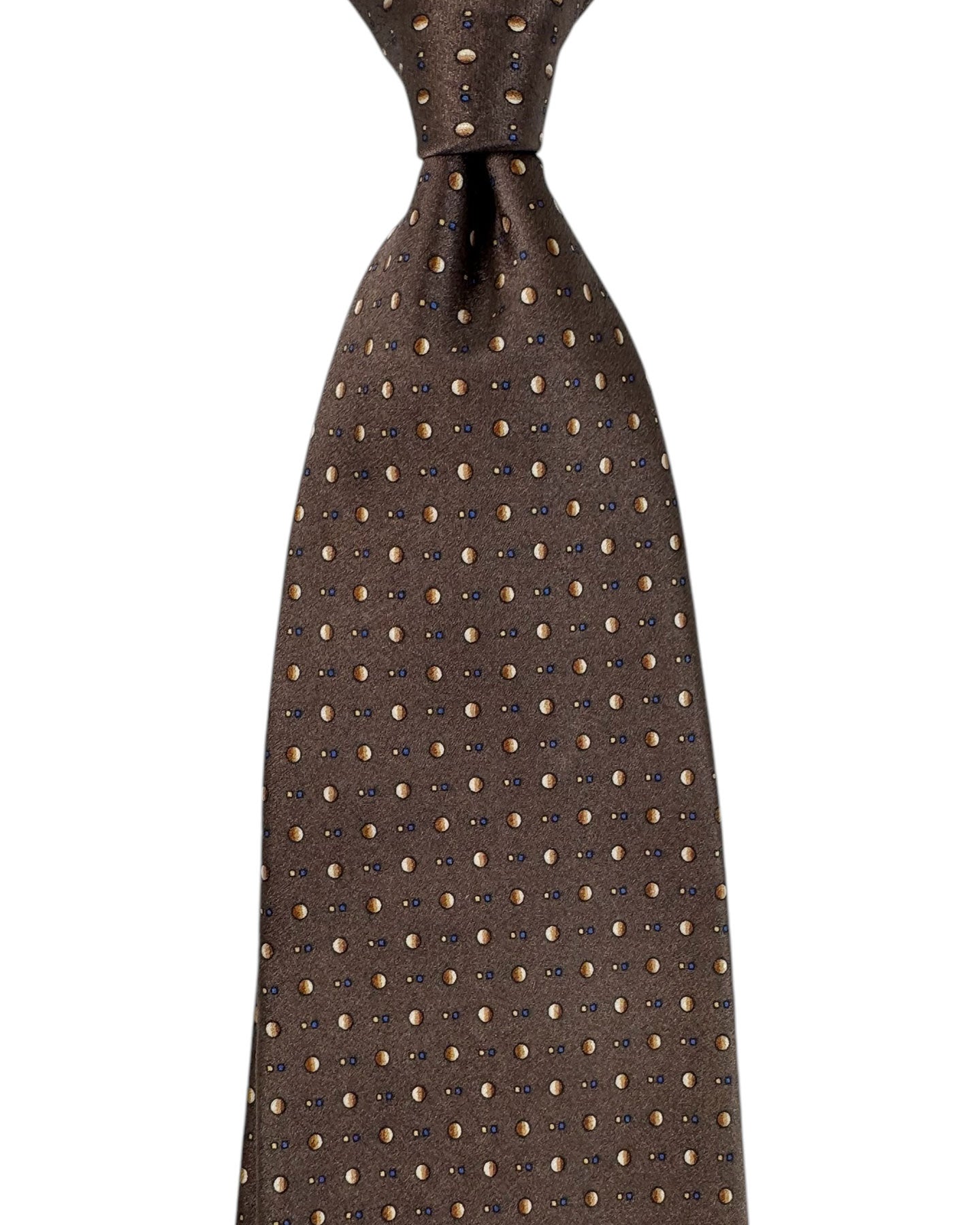 Zilli Necktie Brown Design - Luxury Wide Tie