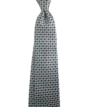 Zilli Silk Tie Gray Black Orange SALE