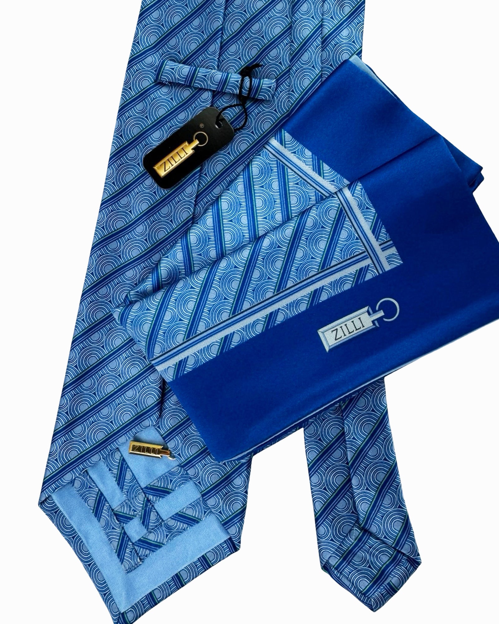 Zilli Tie & Matching Pocket Square Set