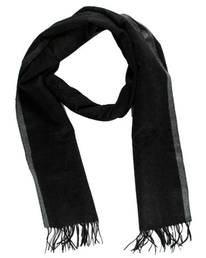 Agnona Scarf Black Gray 