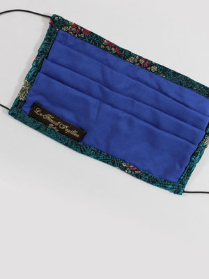 Le Noeud Papillon Silk Face Mask Turquoise Black Gold Purple FINAL SALE