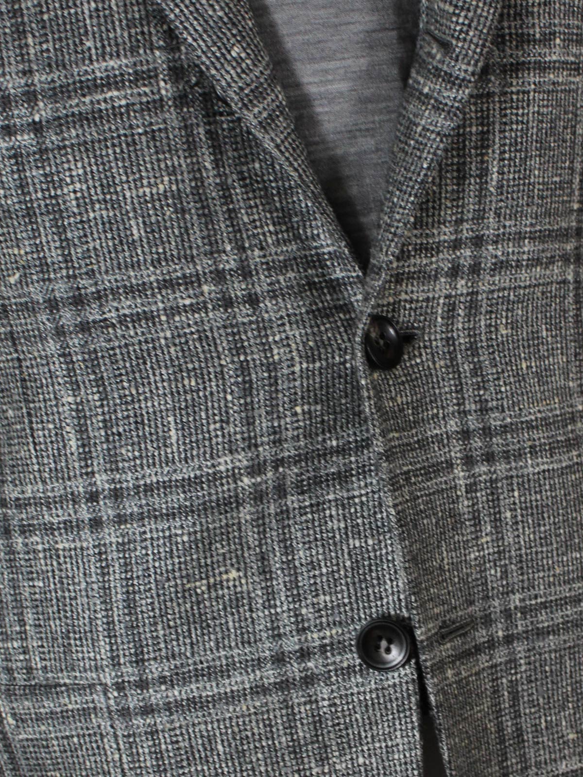 Kiton Sport Coat Gray Windowpane - Cashmere Unlined Men Blazer EUR 50 - US 40 R SALE