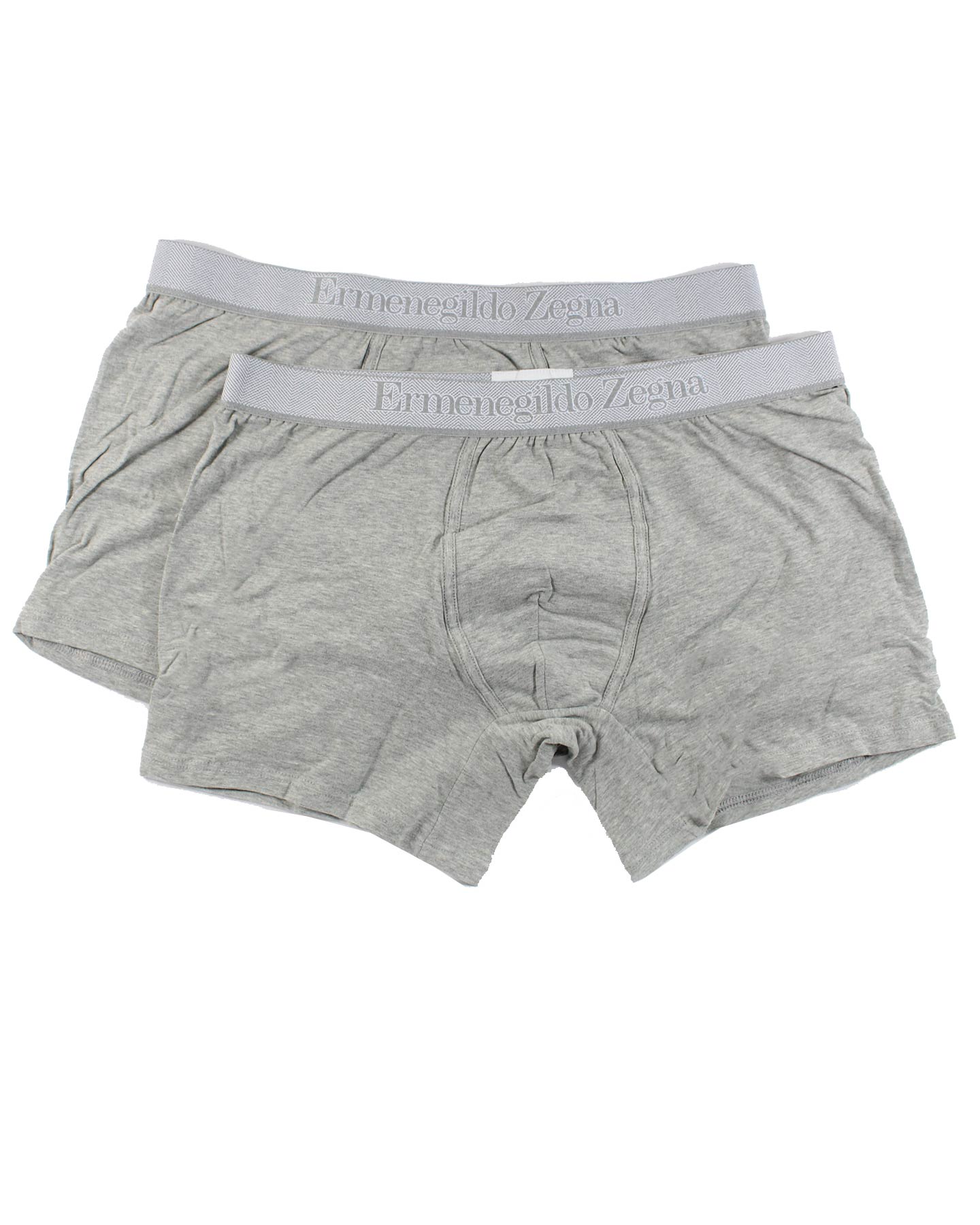 Ermenegildo Zegna Boxer Briefs Gray Men Underwear 2 Pack Stretch Cotton XXL SALE